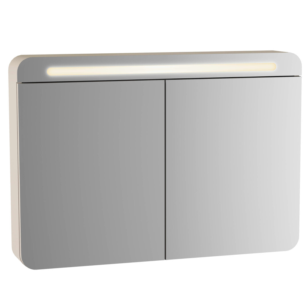 VitrA Sento Led Aydınlatmalı Dolaplı Ayna, 100 cm, Mat Antrasit, 61683 - 1