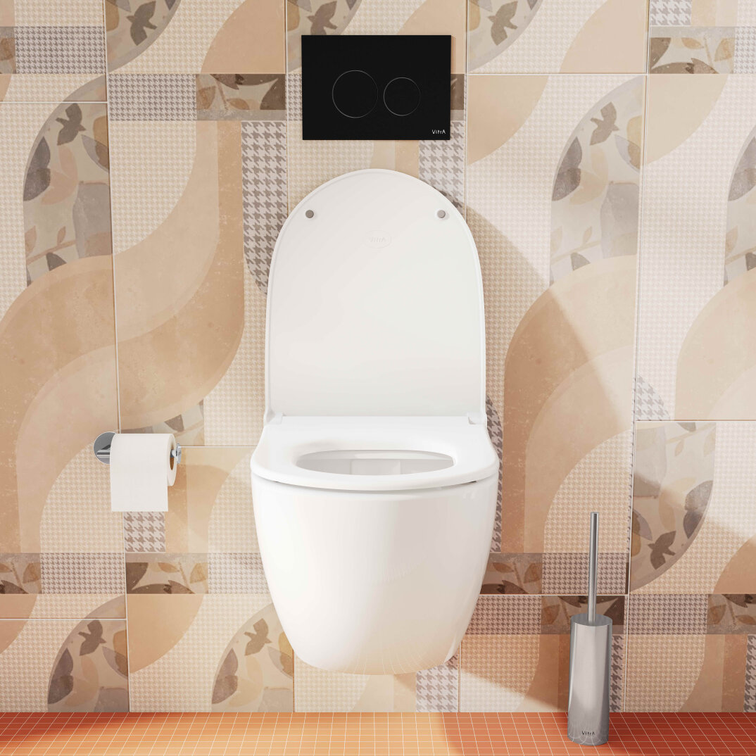 VitrA Sento Slim Klozet Kapağı, Yavaş Kapanır, Kolay Sökülebilir, Mat Beyaz, 120-401R009 - 6