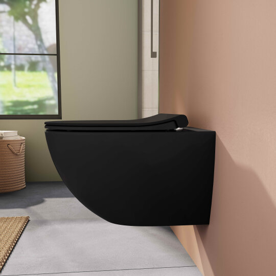 VitrA Sento Slim Klozet Kapağı, Yavaş Kapanır, Kolay Sökülebilir, Mat Siyah,120-483R009 - 2