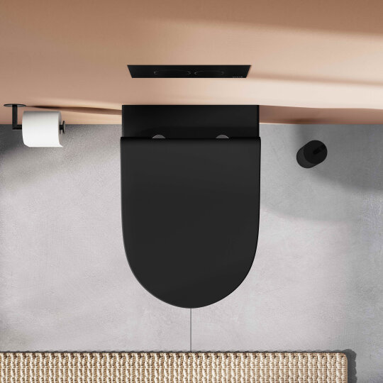 VitrA Sento Slim Klozet Kapağı, Yavaş Kapanır, Kolay Sökülebilir, Mat Siyah,120-483R009 - 6