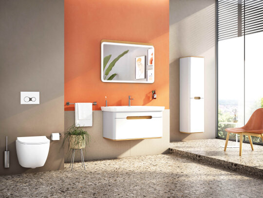 Vitra Sento Tek Çekmeceli Lavabo Dolabı, Ayaksız, 100 Cm, Mat Beyaz 60814 - 3