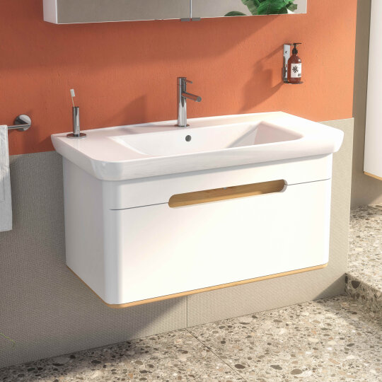 Vitra Sento Tek Çekmeceli Lavabo Dolabı, Ayaksız, 100 Cm, Mat Beyaz 60814 - 6
