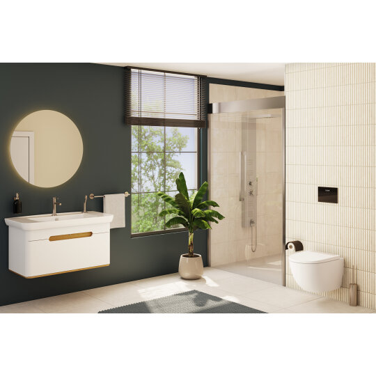 Vitra Sento Tek Çekmeceli Lavabo Dolabı, Ayaksız, 100 Cm, Mat Beyaz 60814 - 13