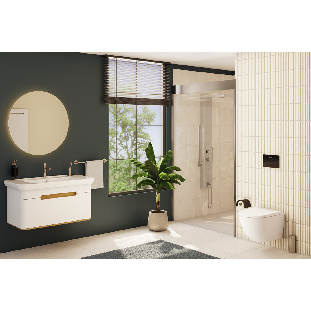 Vitra Sento Tek Çekmeceli Lavabo Dolabı, Ayaksız, 100 Cm, Mat Beyaz 60814 - 13