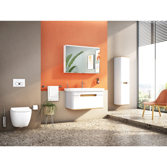 Vitra Sento Tek Çekmeceli Lavabo Dolabı, Ayaksız, 100 Cm, Mat Beyaz 60814 - 15