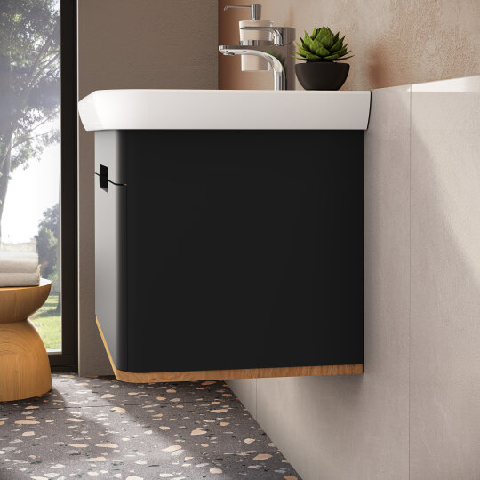 Vitra Sento Tek Çekmeceli Lavabo Dolabı, Ayaksız, 80 Cm, Mat Antrasit 60819 - 18