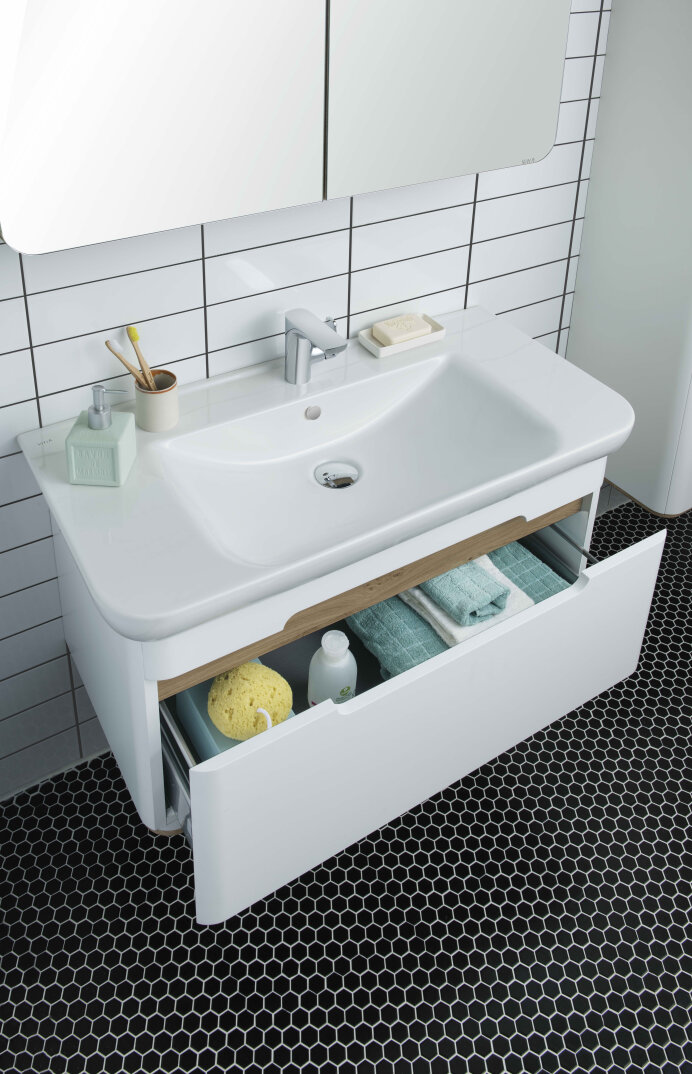 Vitra Sento Tek Çekmeceli Lavabo Dolabı, Ayaksız, 80 Cm, Mat Beyaz 60813 - 6