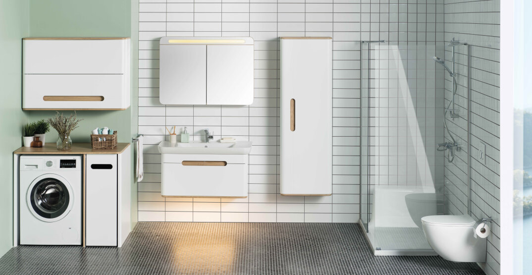 VitrA Sento Temizlik Gereçleri Boy Dolabı, Sol, Mat Beyaz,60866 - 2