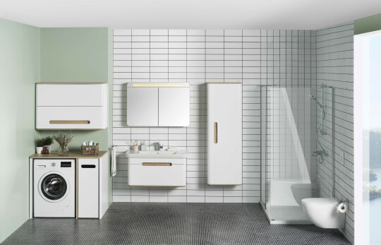 VitrA Sento Temizlik Gereçleri Boy Dolabı, Sol, Mat Beyaz,60866 - 3