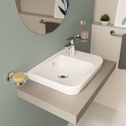 VitrA Sento Tezgah Üstü Lavabo, Sağdan Armatür Delikli, 50 cm, 5945B003-0921 - 2