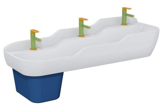 VitrA Sento Üçlü (Üç Kademeli) Çocuk Lavabosu, 125 cm,7352B003-1741