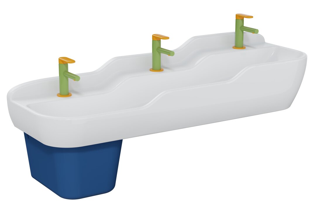 VitrA Sento Üçlü (Üç Kademeli) Çocuk Lavabosu, 125 cm,7352B003-1741 - 1