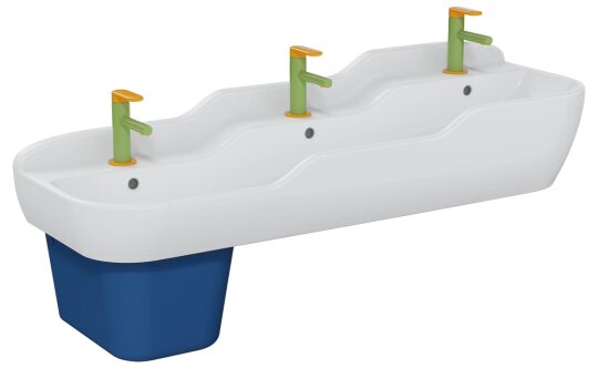 VitrA Sento Üçlü (Üç Kademeli) Çocuk Lavabosu, 125 cm,7352B003-1742 - 2