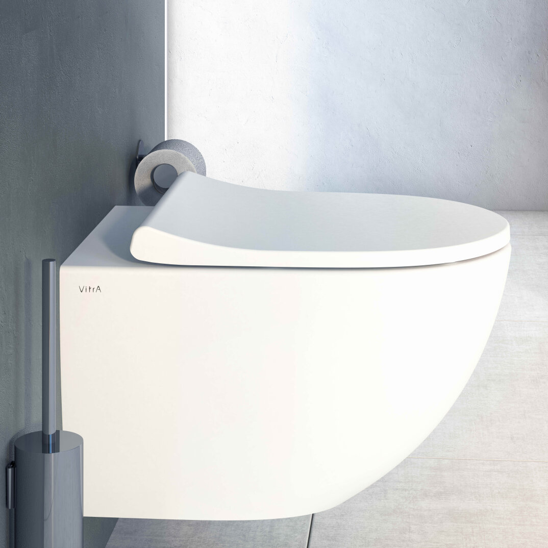 VitrA Sento Yavaş Kapanır Klozet Kapağı, Kolay Sökülebilir, Mat Beyaz, 130-401R009 - 4