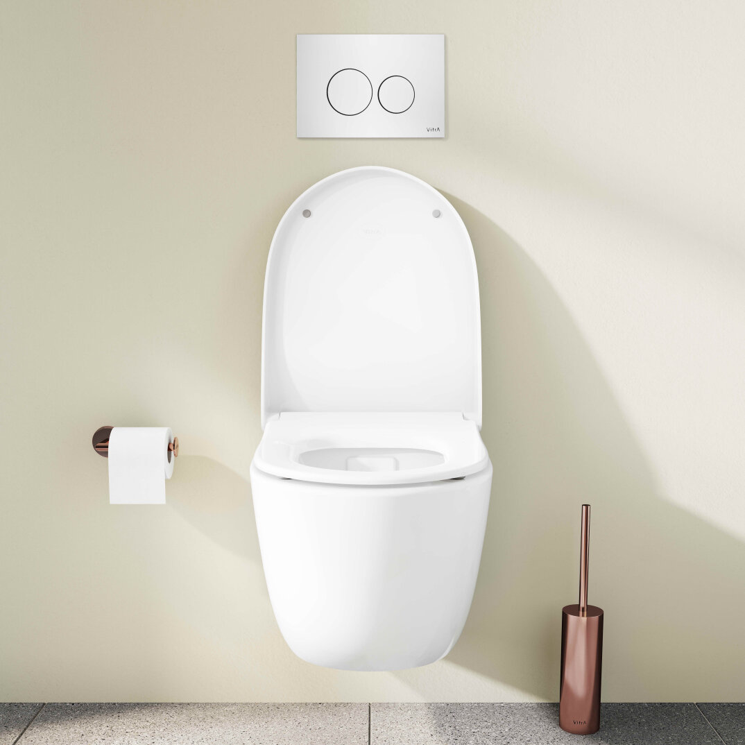 VitrA Sento Yavaş Kapanır Klozet Kapağı, Kolay Sökülebilir, Mat Beyaz, 130-401R009 - 5