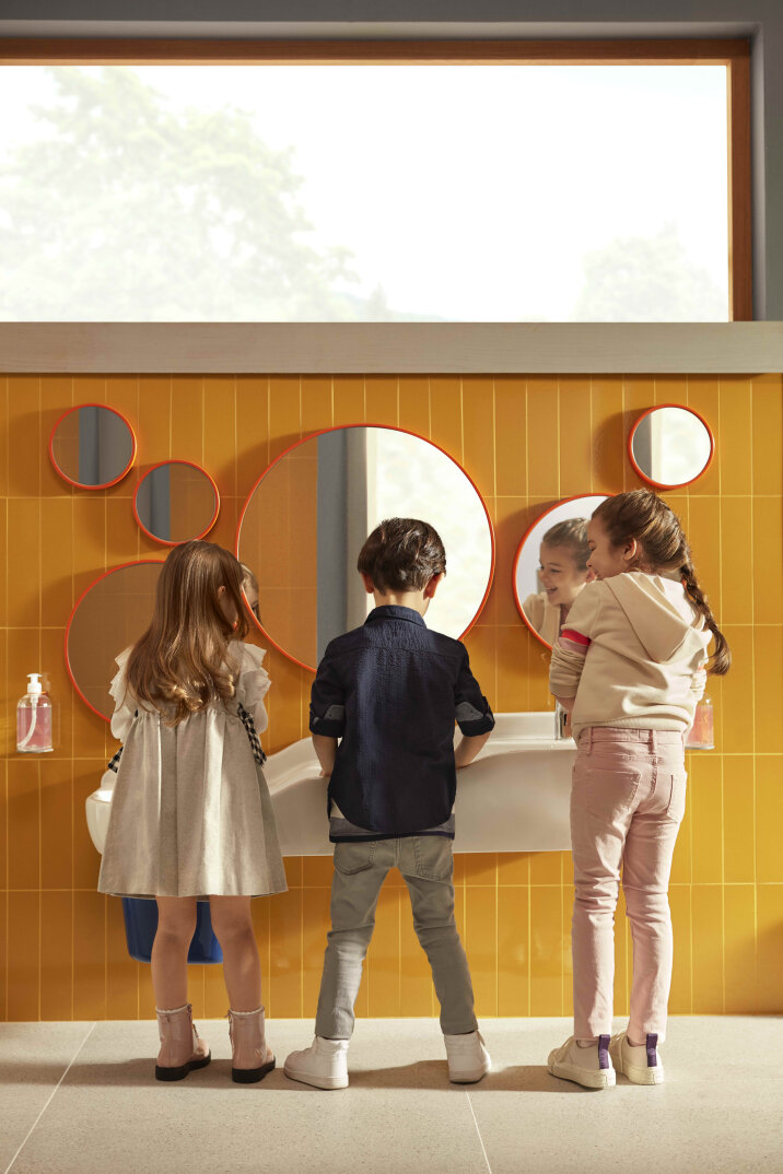 Vitra Sento Yuvarlak Çocuk Aynası, 40 Cm, Turuncu 65866 - 3