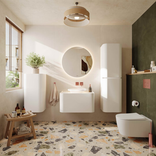 VitrA Suit İki Delikli Ankastre Lavabo Bataryası, Soft Bakır (Sıva Üstü Grubu),A4278229 - 2