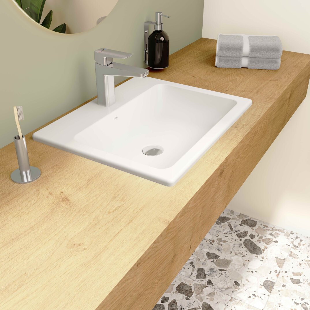 VitrA Tezgah Üstü Lavabo, Kare 55 cm,5465B003-0001 - 6
