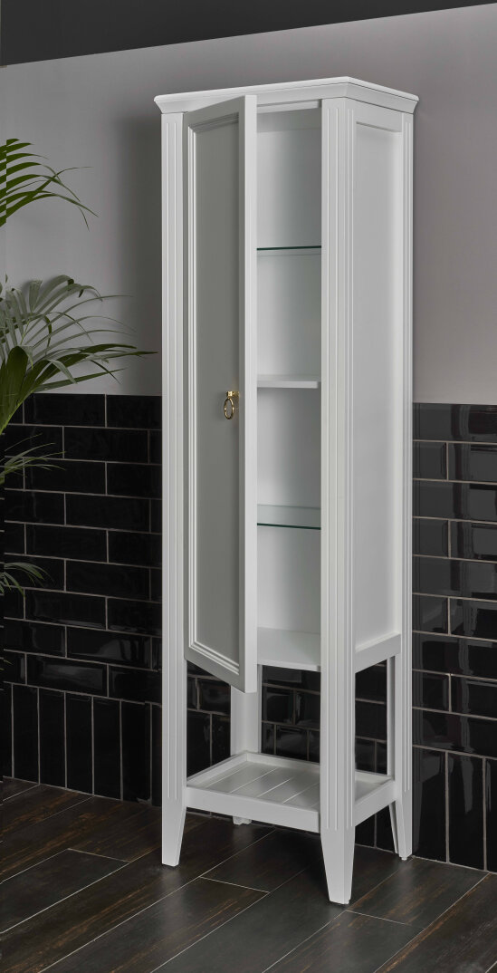 Vitra Valarte Boy Dolabı Krom Kulplu, 55 cm, Mat Beyaz (Sağ) 62243 - 5