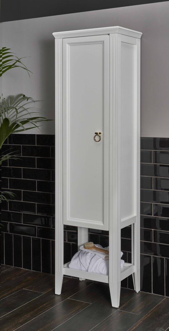 Vitra Valarte Boy Dolabı Krom Kulplu, 55 cm, Mat Beyaz (Sağ) 62243 - 7