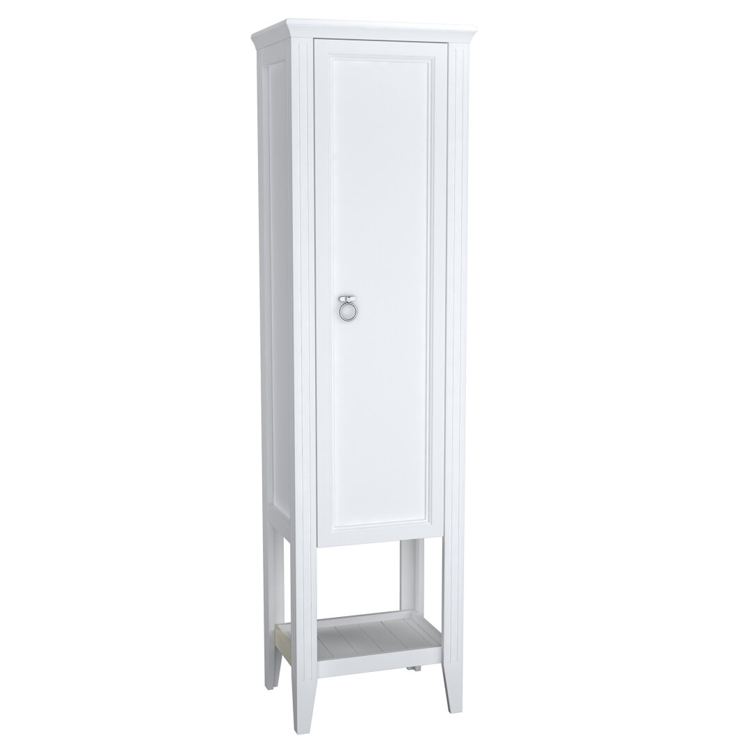 Vitra Valarte Boy Dolabı Krom Kulplu, 55 cm, Mat Beyaz (Sağ) 62243 - 9