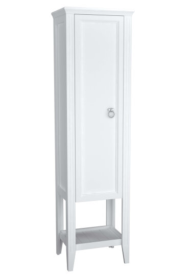 VitrA Valarte Boy Dolabı Krom Kulplu, 55 cm, Mat Beyaz (Sol),62240