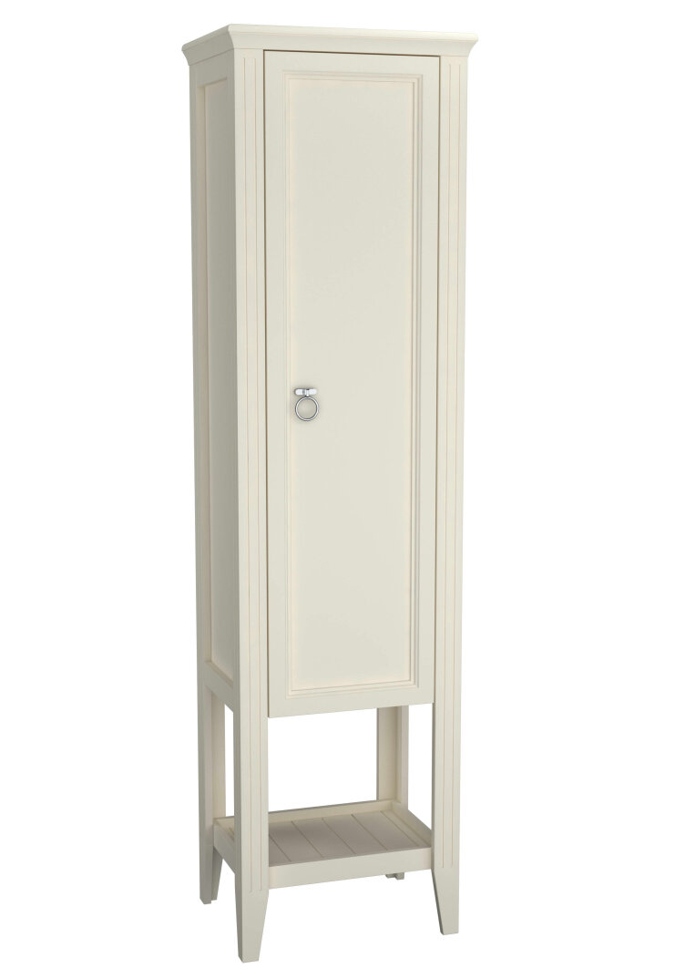 VitrA Valarte Boy Dolabı Krom Kulplu, 55 cm, Mat Fildişi (Sağ),62245 - 1