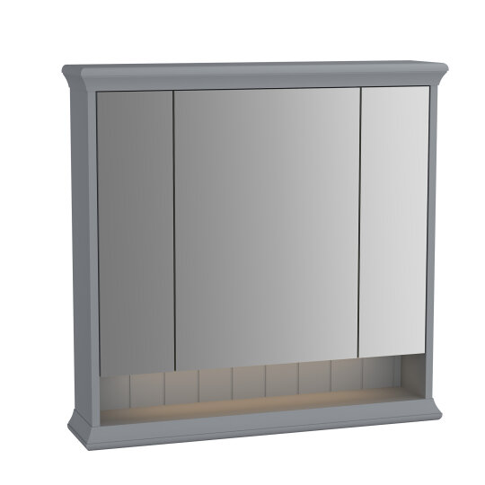 Vitra Valarte Dolaplı Ayna Led Aydınlatmalı, 80 Cm, Mat Gri 62232 - 5