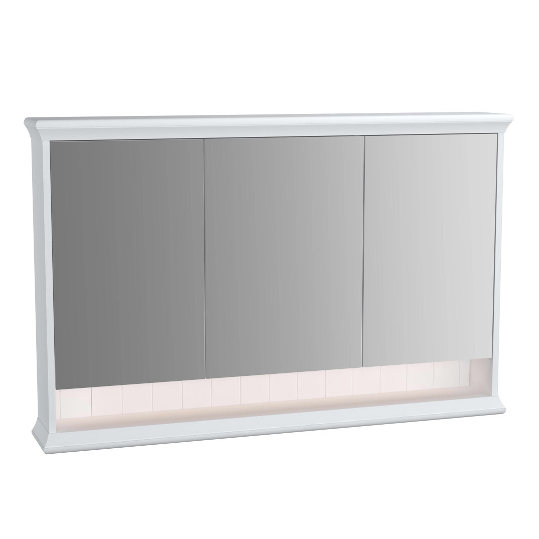 VitrA Valarte Led Aydınlatmalı Dolaplı Ayna, 120 cm, Mat Beyaz,62237 - 1