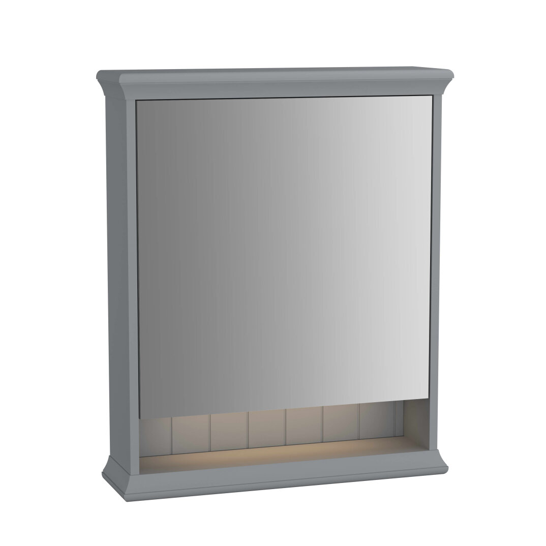 VitrA Valarte Led Aydınlatmalı Dolaplı Ayna, 65 cm, Mat Gri (Sağ),62229 - 1