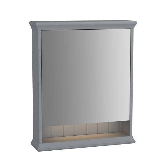VitrA Valarte Led Aydınlatmalı Dolaplı Ayna, 65 cm, Mat Gri (Sol),62226 - 2