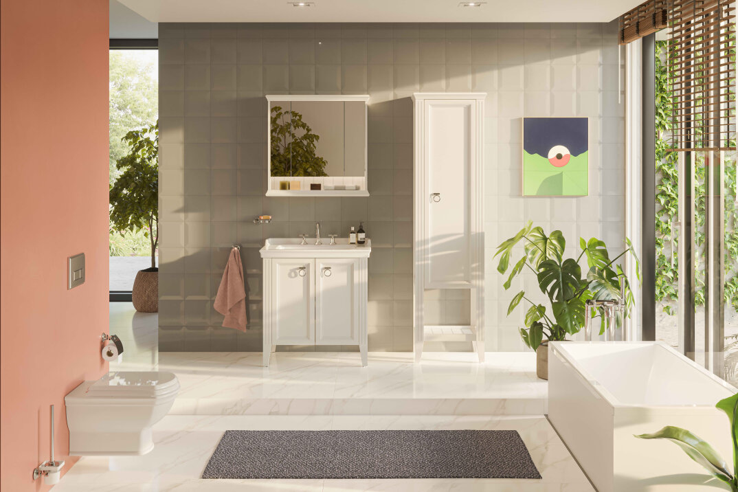 VitrA Valarte Led Aydınlatmalı Dolaplı Ayna, 80 cm, Mat Beyaz,62231 - 2