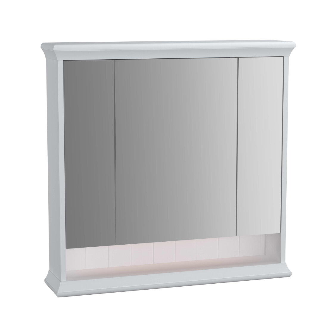 VitrA Valarte Led Aydınlatmalı Dolaplı Ayna, 80 cm, Mat Beyaz,62231 - 1