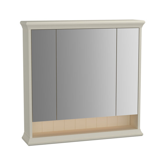 VitrA Valarte Led Aydınlatmalı Dolaplı Ayna, 80 cm, Mat Fildişi,62233 - 2