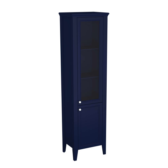 VitrA Valarte Neo Cam Kapaklı Boy Dolabı, 55 cm, Çelik Mavisi (Sağ),65797