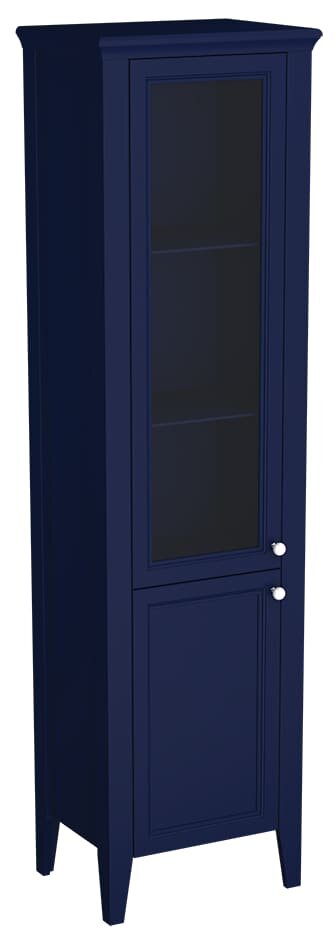 VitrA Valarte Neo Cam Kapaklı Boy Dolabı, 55 cm, Çelik Mavisi (Sol),65796 - 1