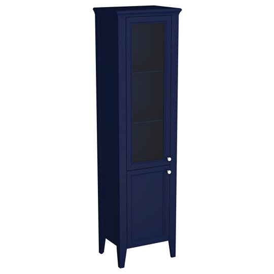 VitrA Valarte Neo Cam Kapaklı Boy Dolabı, 55 cm, Çelik Mavisi (Sol),65796 - 2