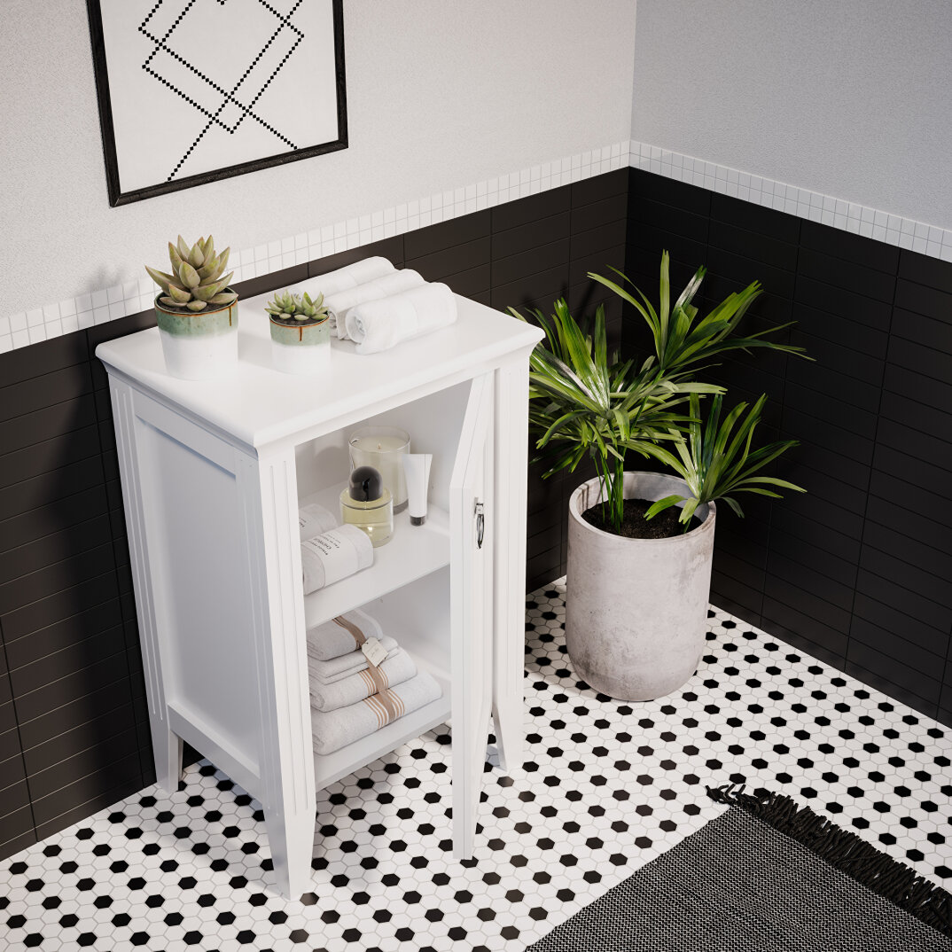 VitrA Valarte Orta Ünite Krom Kulplu, 55 cm, Mat Beyaz (Sağ),62249 - 4