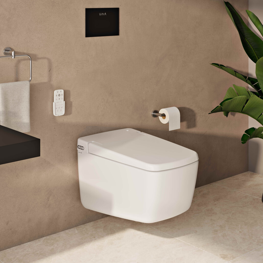 VitrA Voyage V-Care Prime Akıllı Rim-ex Asma Klozet,7231B403-6216 - 4