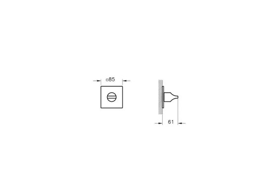 Vitra Yönlendirici, Suit, Ankastre, 3 Yollu, Parlak Siyah (Sıva Üstü Grubu) A4283939 - 2